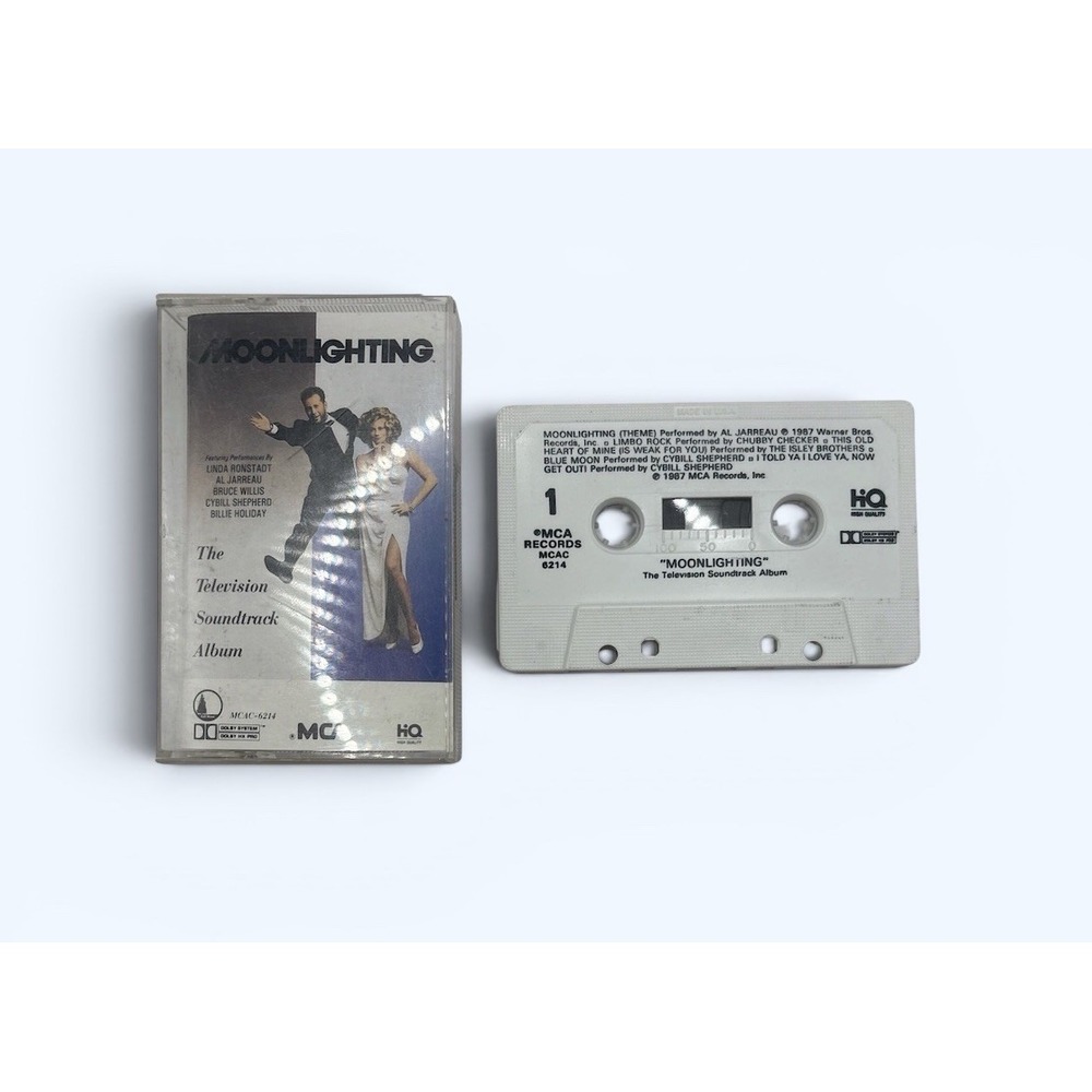 Moonlighting Soundtrack Cassette Tape Rare Vtg 1987 Original Tested